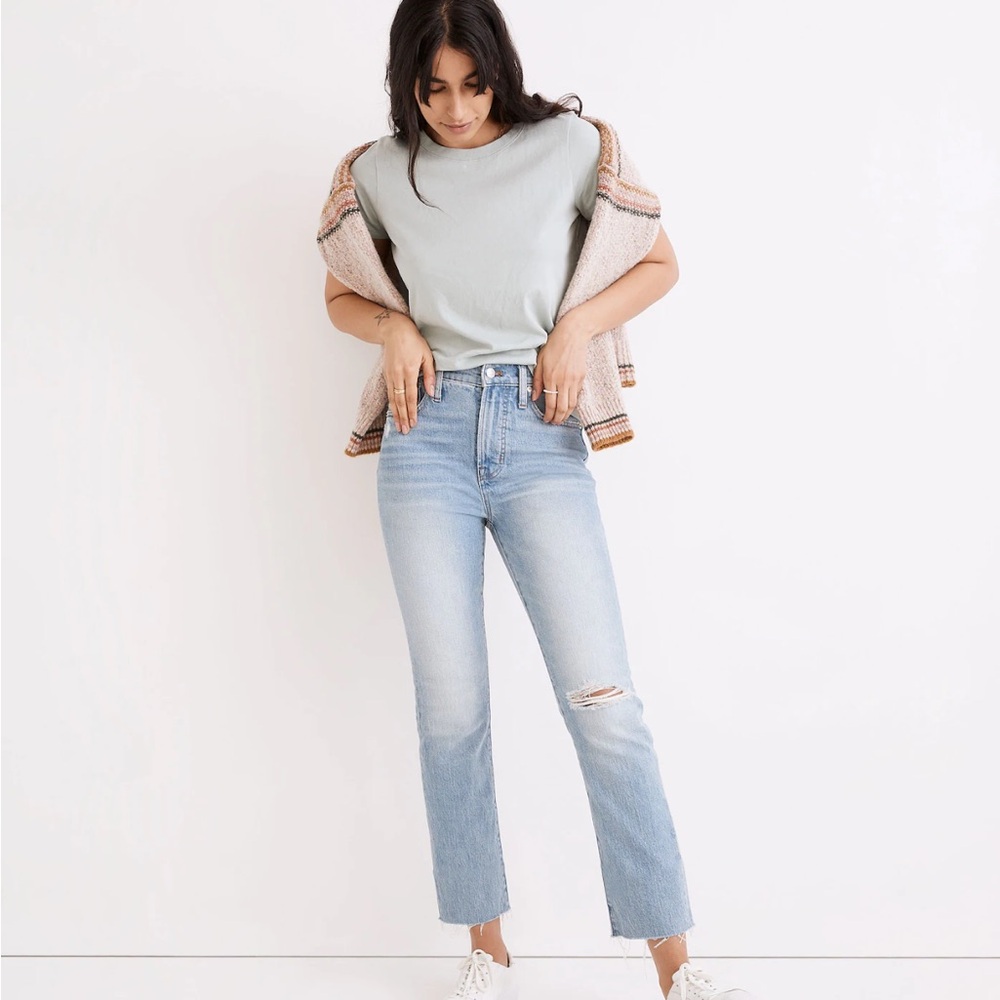 Madewell The Perfect Vintage Jean in Coney Wash: Destroyed Edition